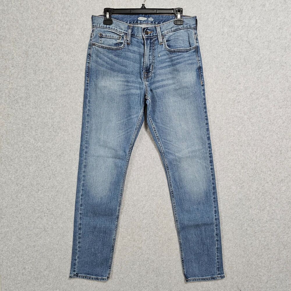 Mens Old Navy Jeans 30x32 Slim Fit Built In Flex Denim Light Wash